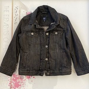 Gap Denim Kids Jacket Charcoal Black size Small